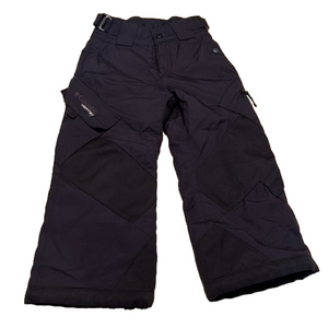 Columbia Vertex Youth black Snowboard/Ski pants, size 4/5, frayed cuffs